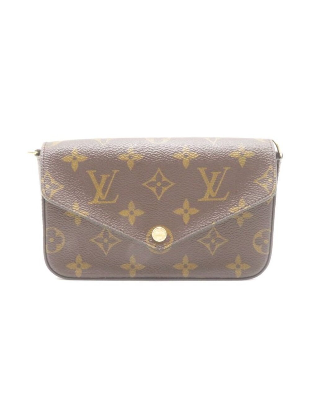 Louis Vuitton Multi Pochette Felicie Monogram Khaki Shoulder Bag Canvas